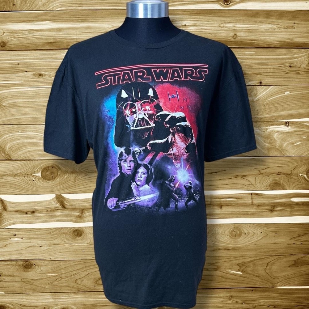 Star Wars‎ Men's Graphic T-Shirt Darth Vader Luke Leia size XL - New with Tags